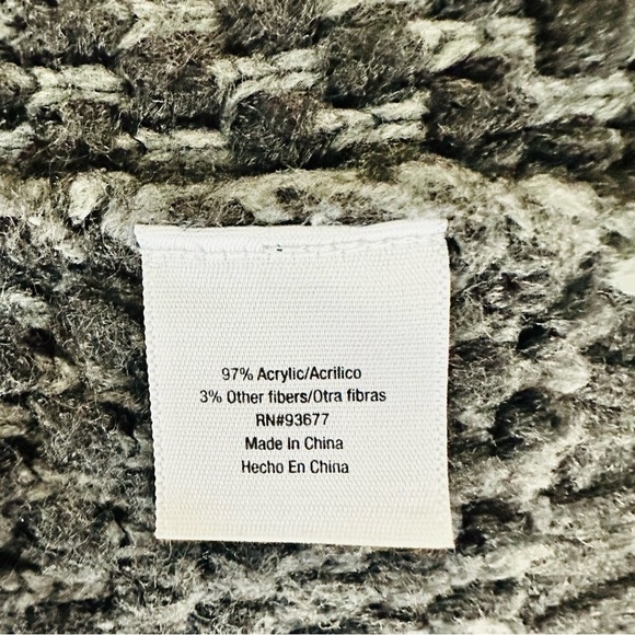 St. John’s Bay Women’s Sz Large Gray Shawl Short Sleeved Cardigan Duster Sweater - Picture 4 of 7